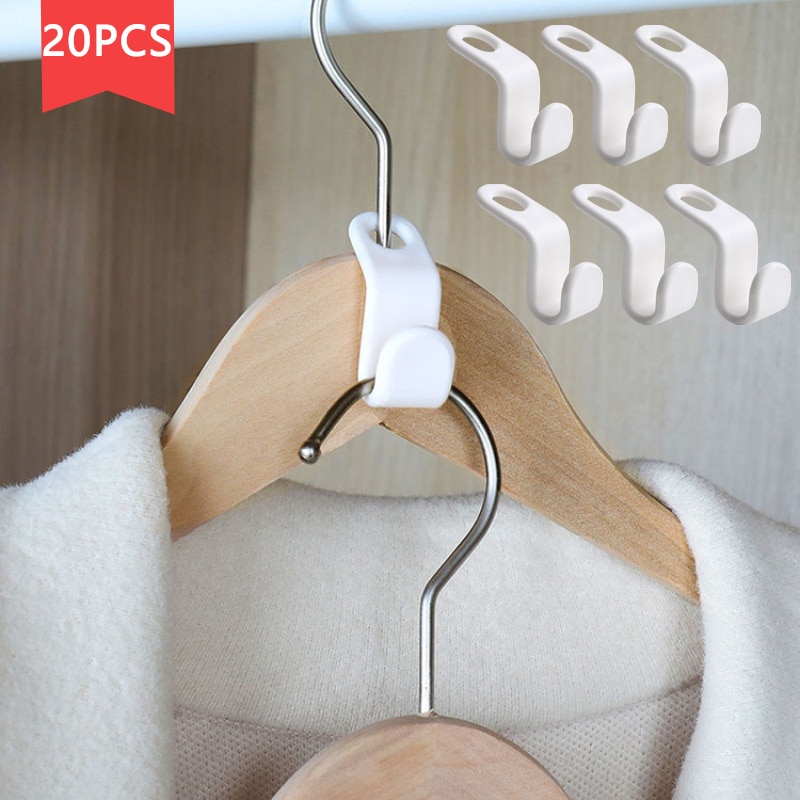 10/20pcs Clothes Hanger Connector Hooks, Adhesive Hooks, Heavy
